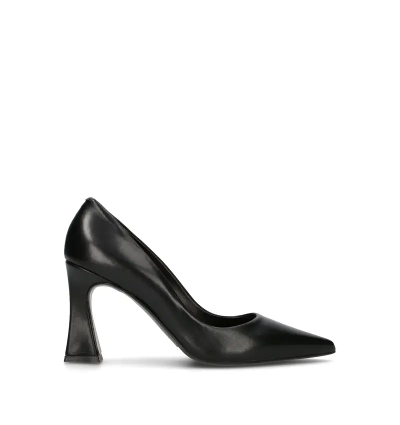 Décolleté donna nera in pelle Vario