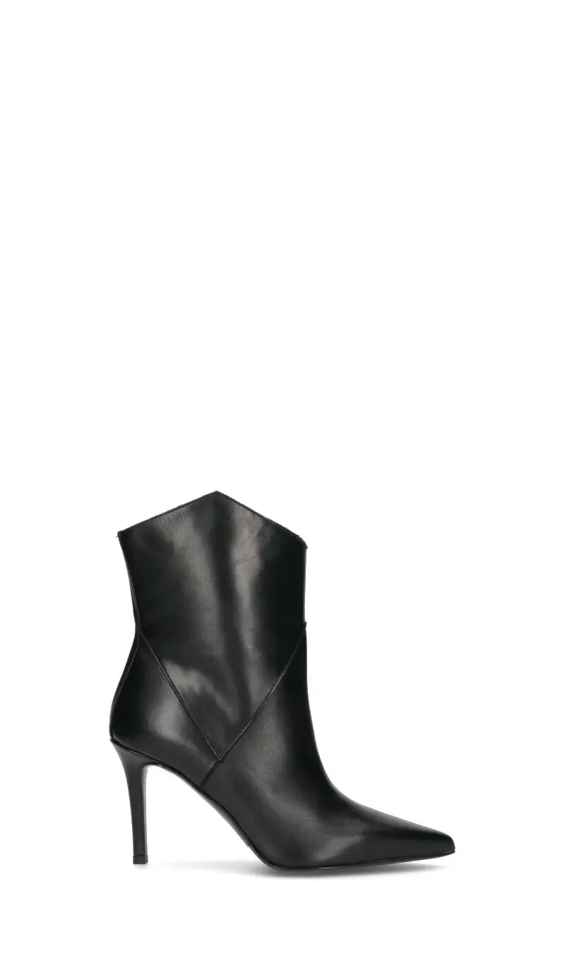 Tronchetto donna nero in pelle Vario