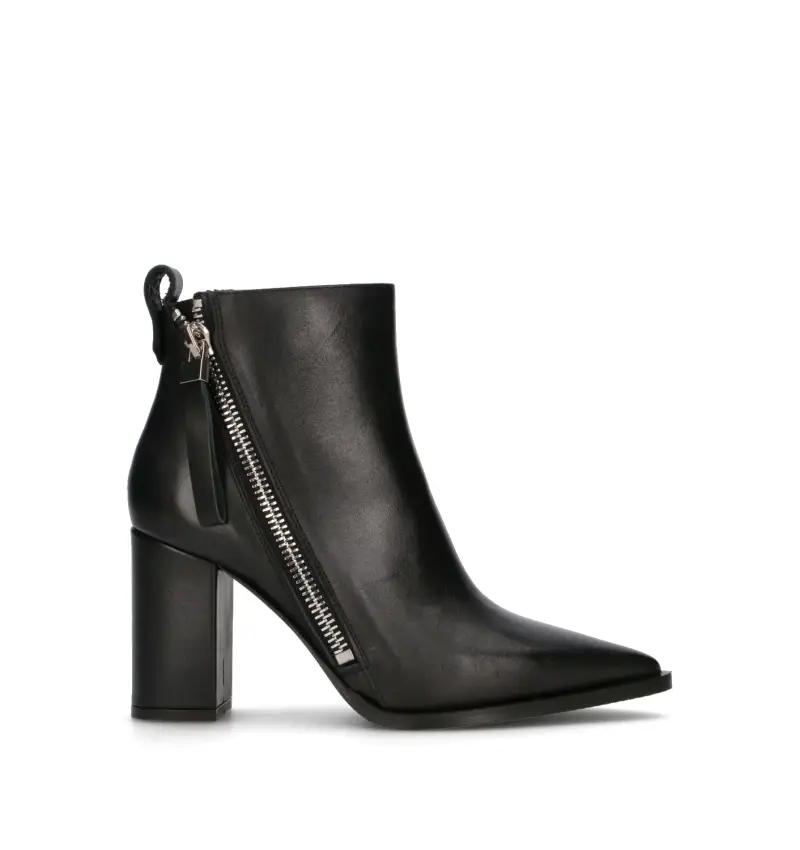 Tronchetto donna nero in pelle Vario