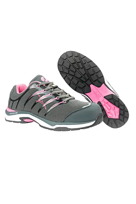 Scarpe antinfortunistiche grigie e rosa S1P ESD HRO SRC Albatros Twist Pink WNS Low [GRIGIO miniatura 3