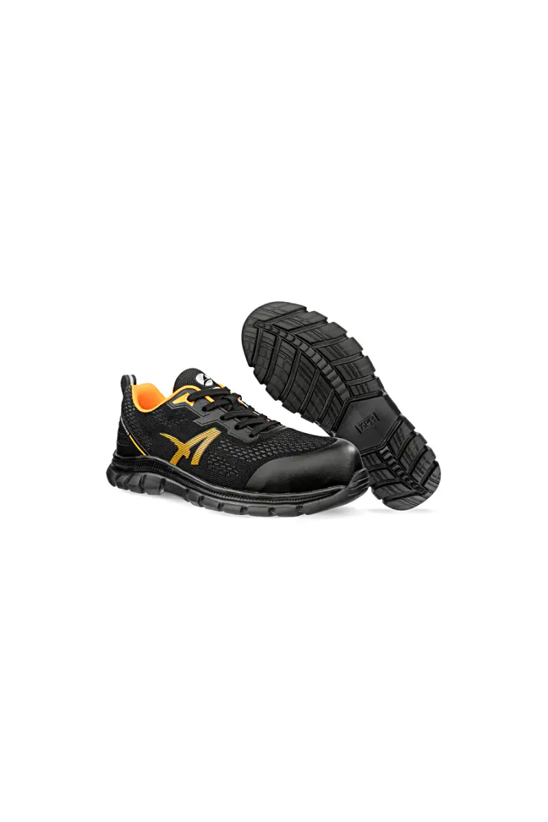 Scarpe antinfortunistiche nere leggere S1PS SR Albatros Levitate Orange Low [NERO miniatura 4