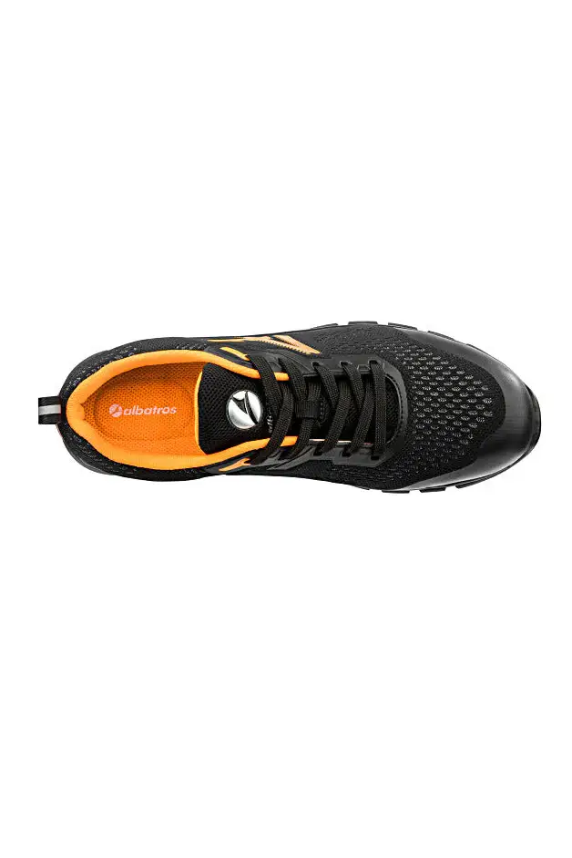 Scarpe antinfortunistiche nere leggere S1PS SR Albatros Levitate Orange Low [NERO miniatura 5
