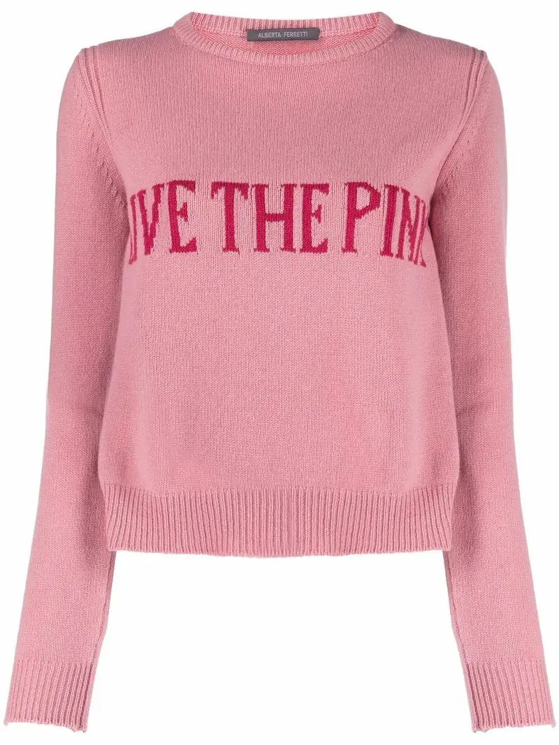 1176 Maglia Rosa G/c Scrt Fucsia Lana