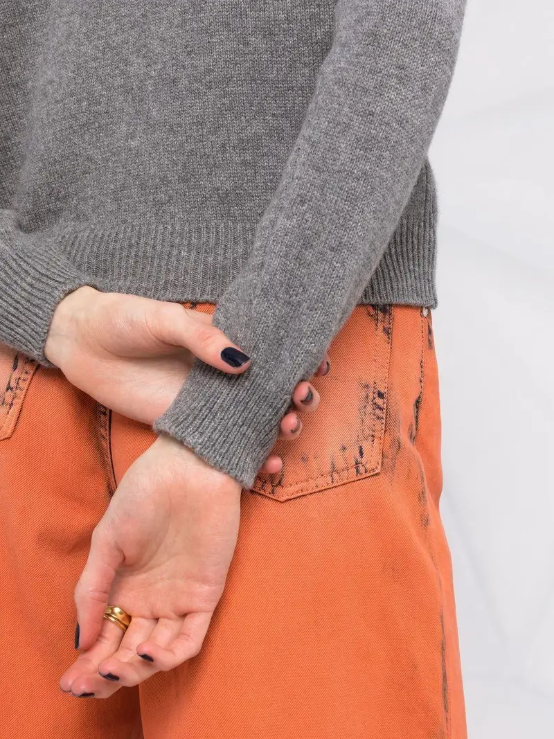 1176 Maglia Rosa G/c Scrt Fucsia Lana Grigio miniatura 2