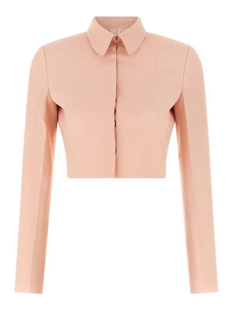 Blazer in lana tropicale Color Carne E Neutri