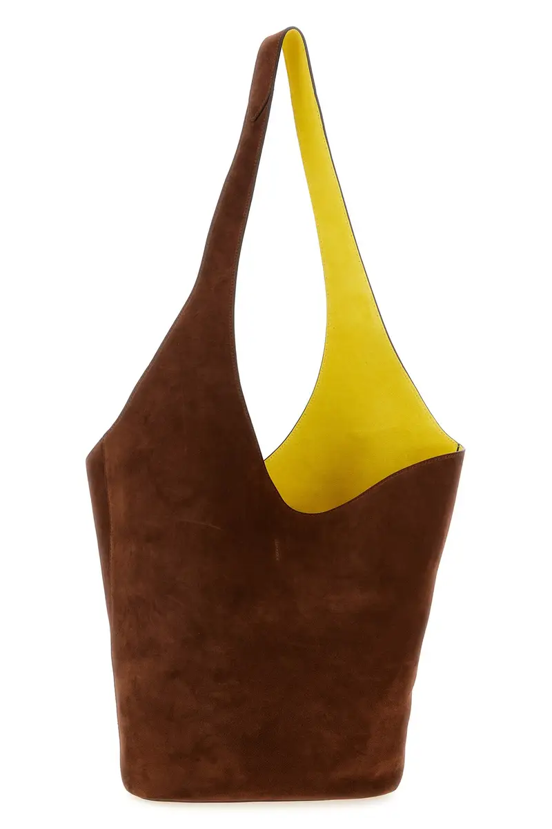 Borsa A Spalla Suede Marrone