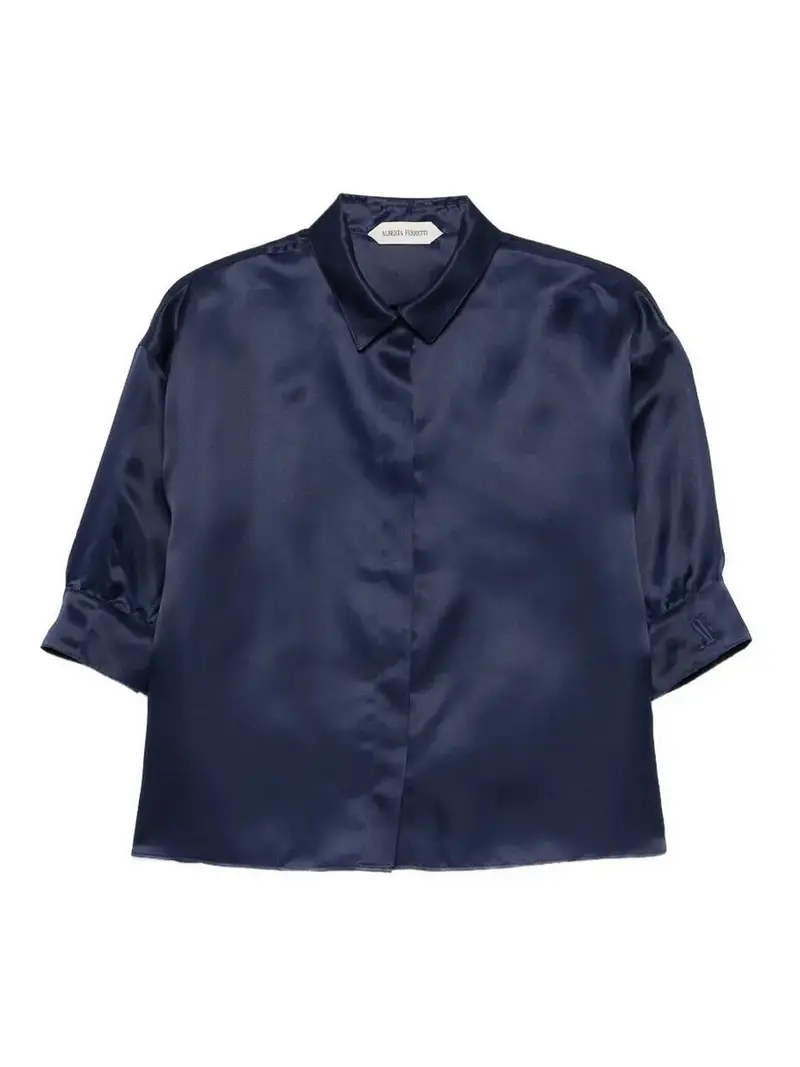 Camicia in organza Blu