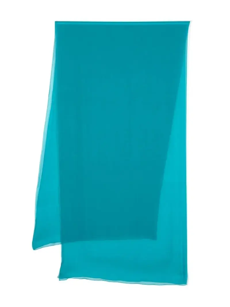 Foulard turchese seta Verde