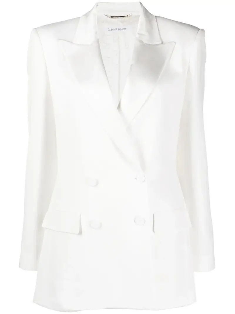 Giacca Donna Bianca Acrilico