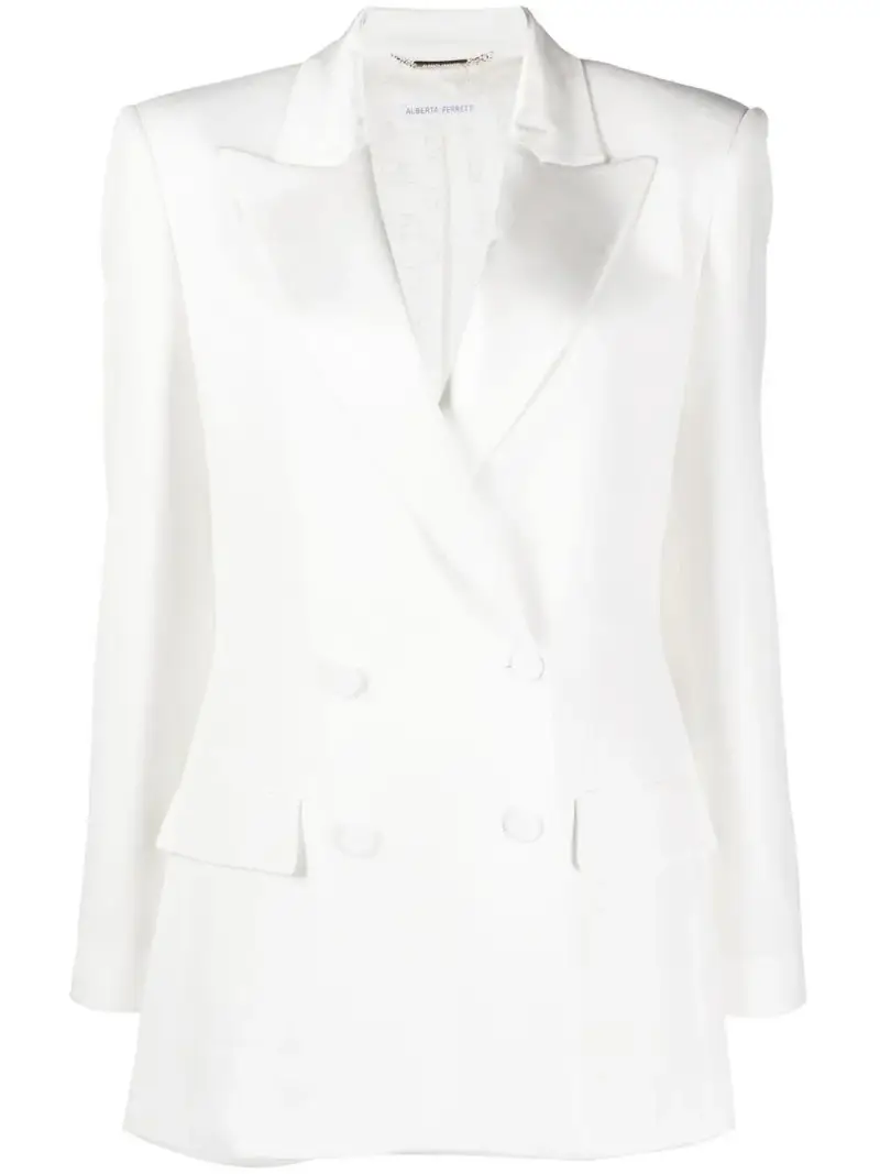 Giacca Donna Bianca Acrilico