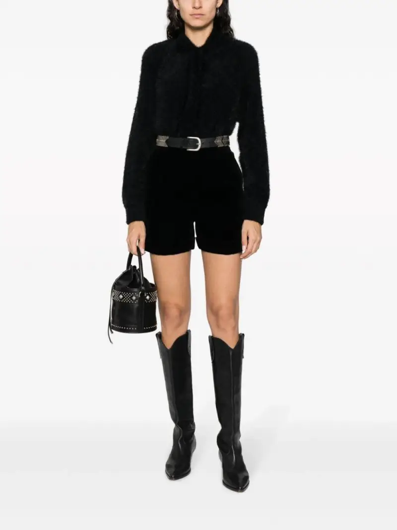 Maglia Donna Nero Poliammide miniatura 2