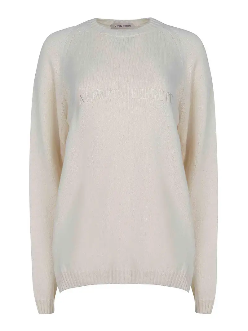 Maglione Realizzato In Lana E Cashmere Bianco