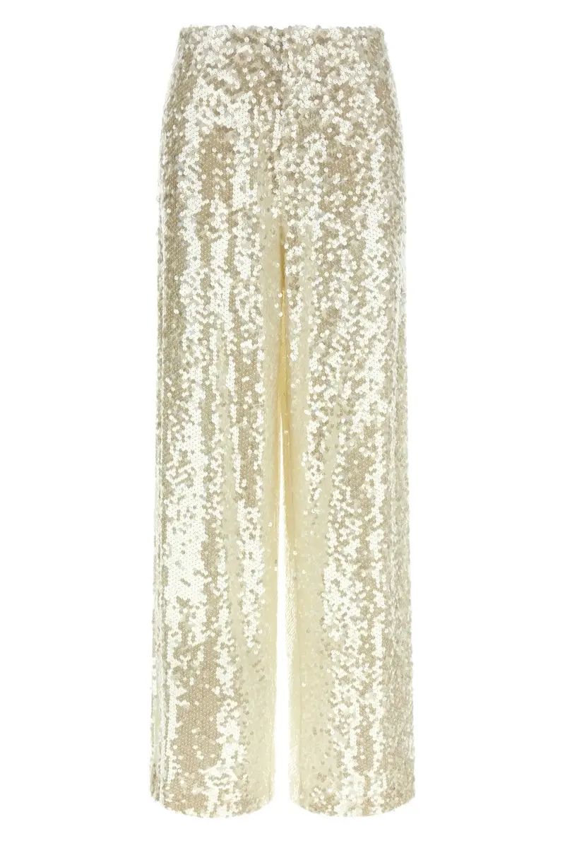 Pantalone Paillettes Bianco