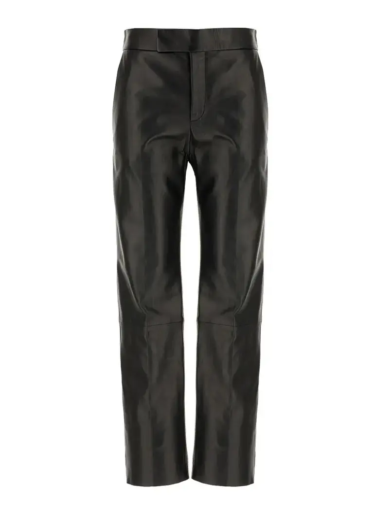 Pantaloni di pelle Nero