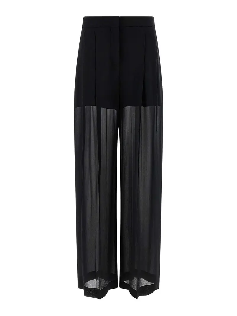 Pantaloni di seta Nero