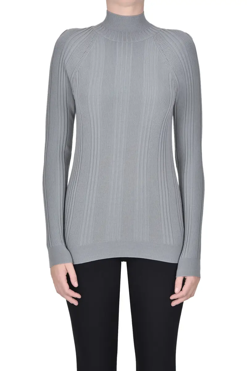 Pullover a costine Grigio