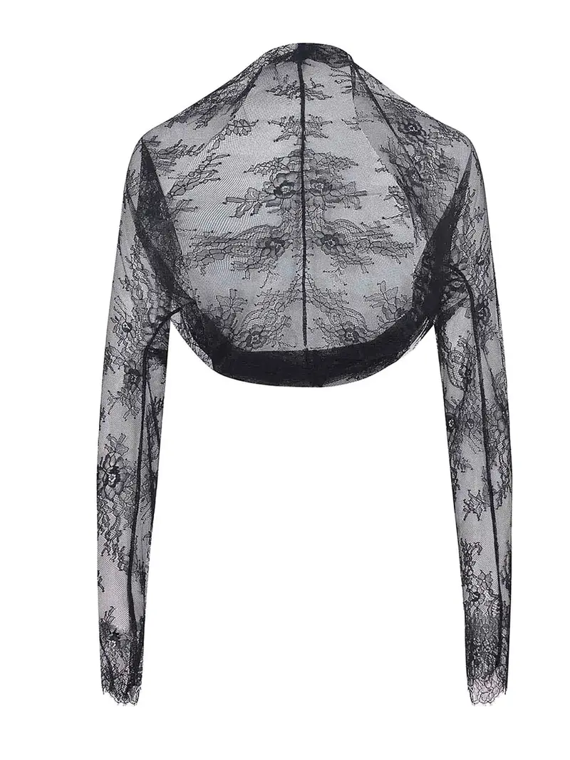 Scialle In Pizzo Nero