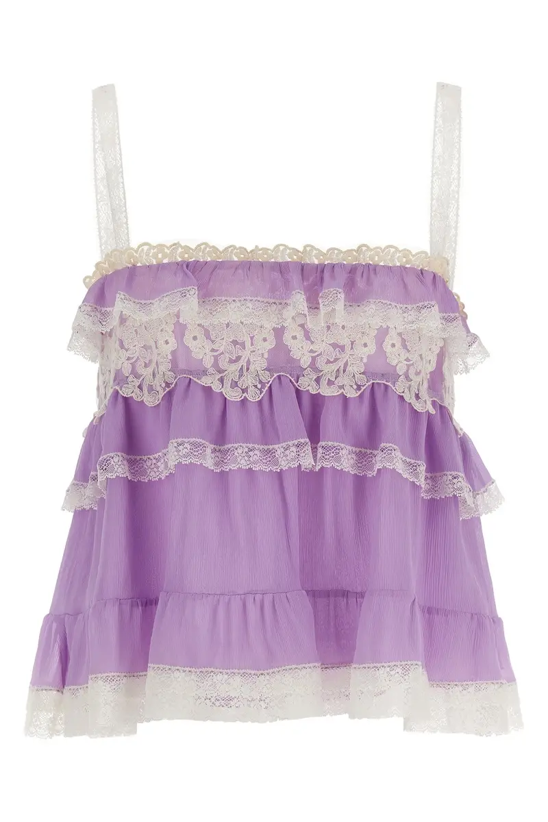 Alberta Ferretti Top Viola 4226482