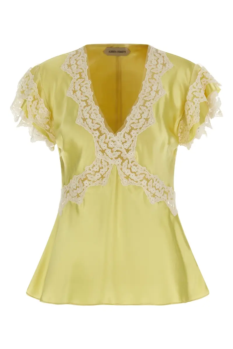 Alberta Ferretti Top Giallo 4226483