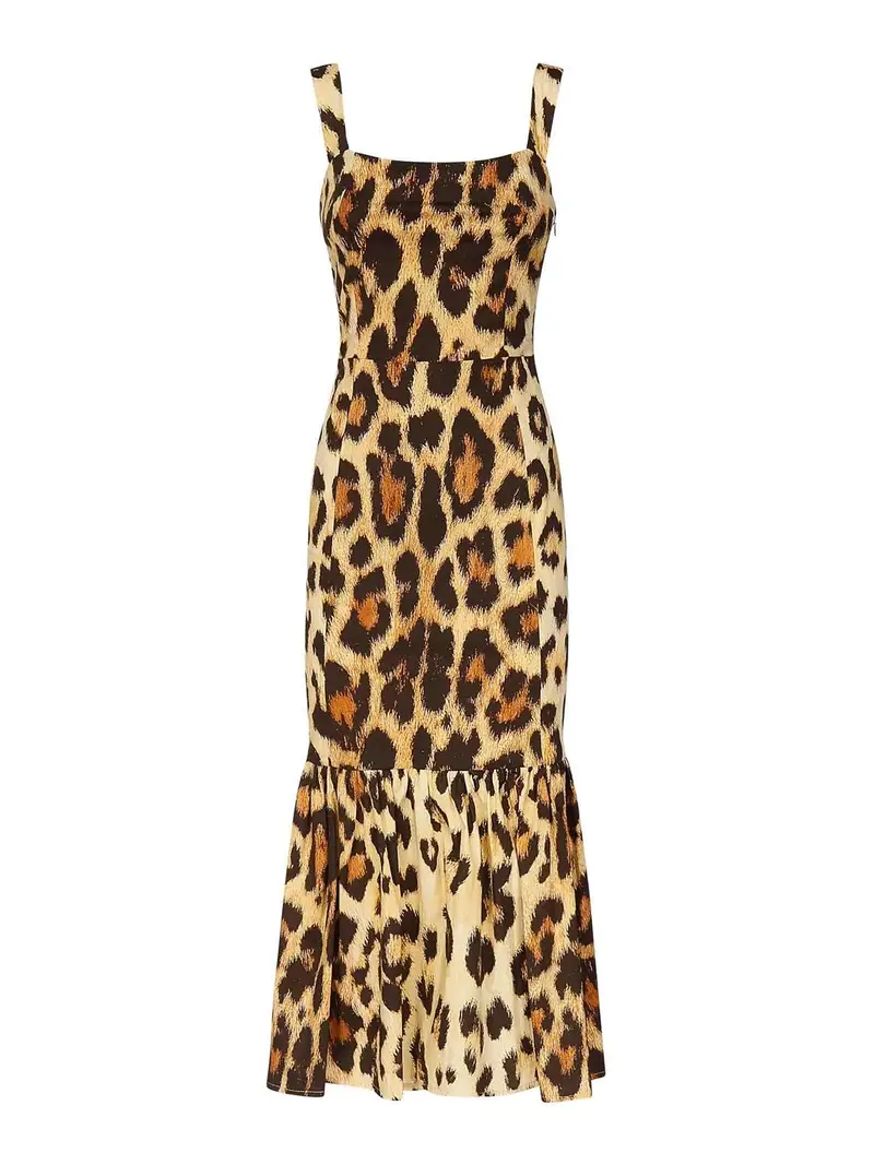 Vestito midi Musa Animalier