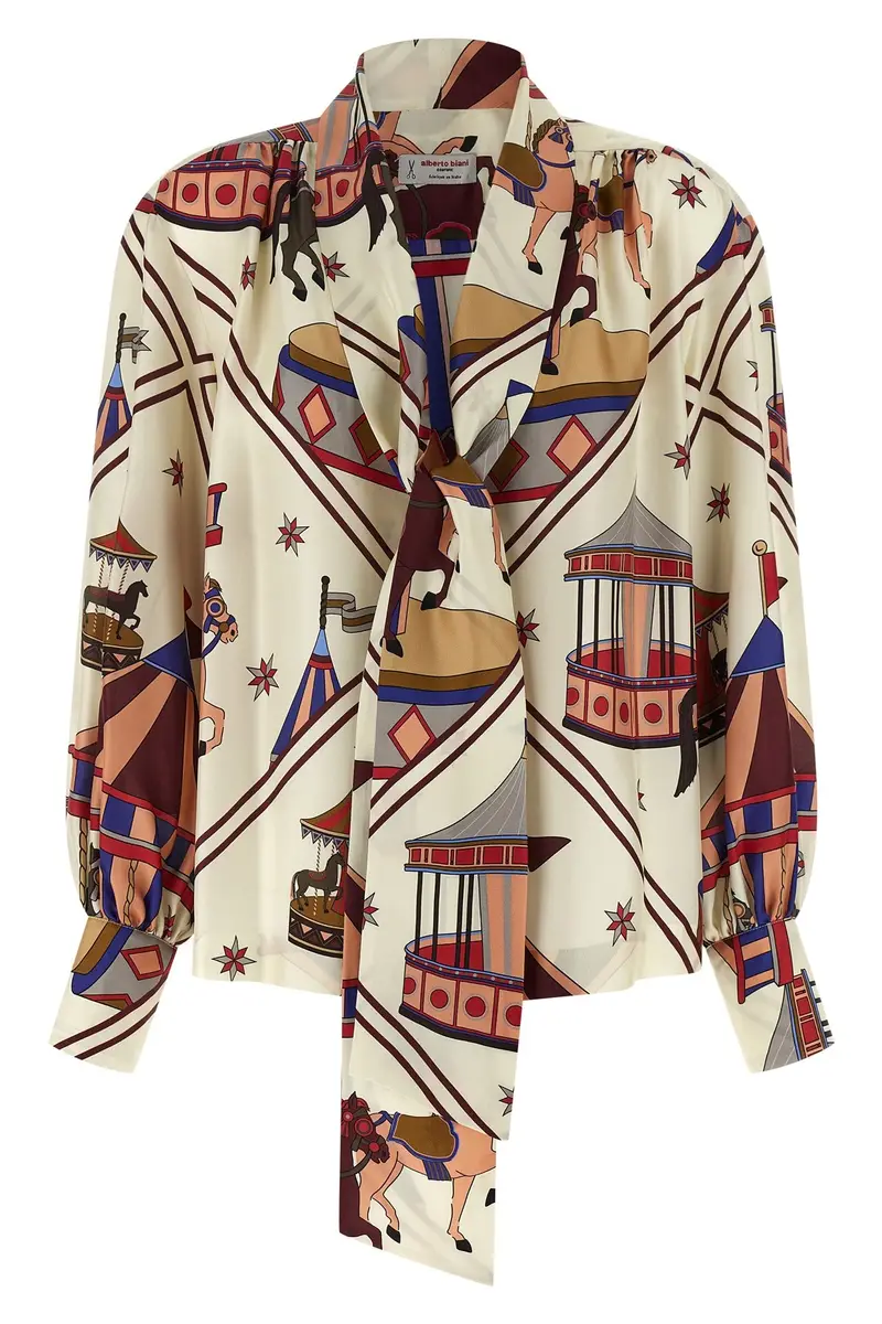 Camicia Collo Lavallière Multi