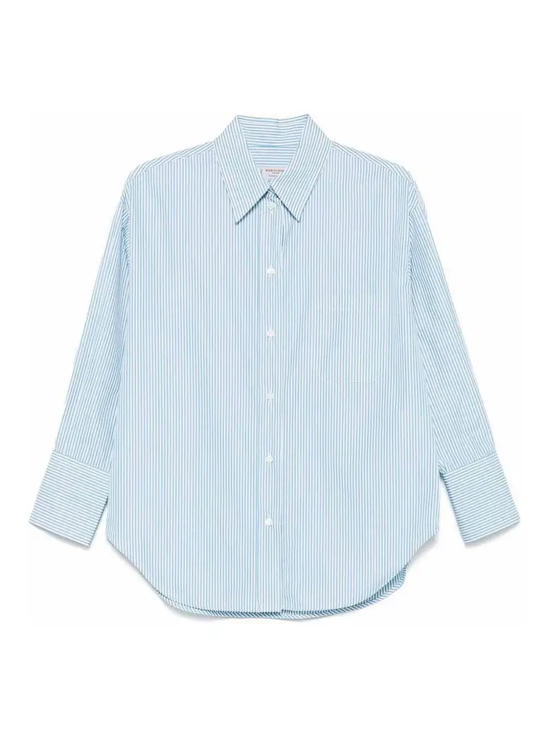 Camicia di cotone Blu