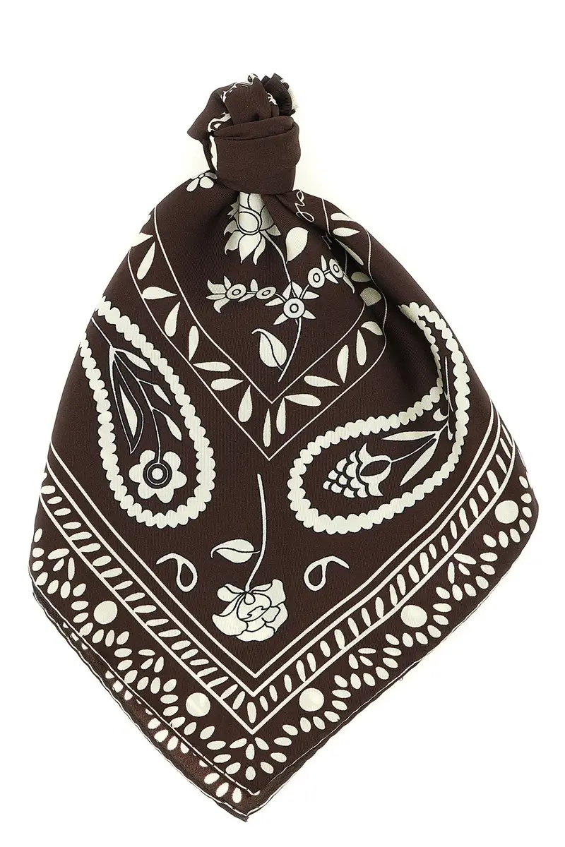 Foulard Seta Marrone