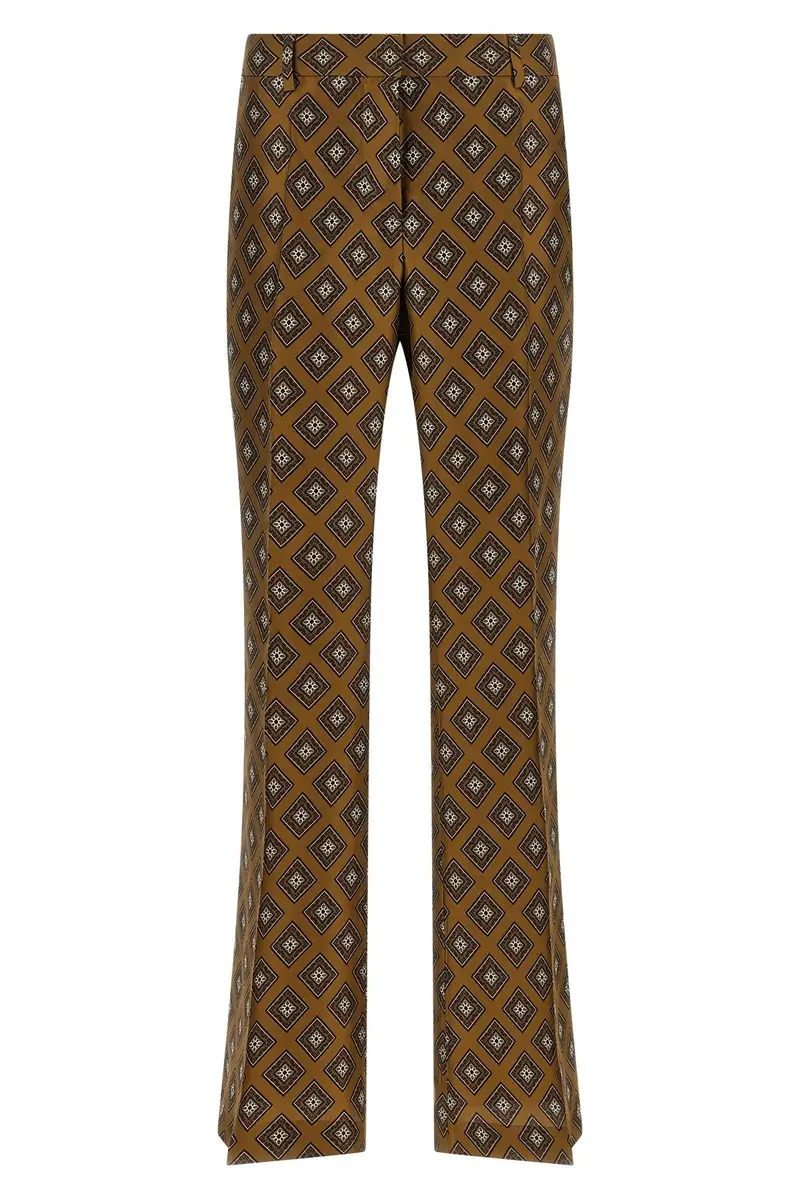 Pantalone Stampa Cravatta Verde