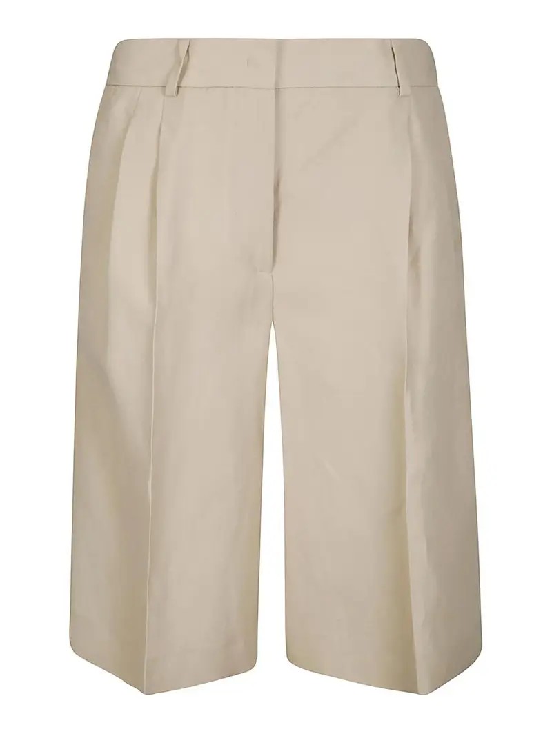 Shorts morbido in misto Beige