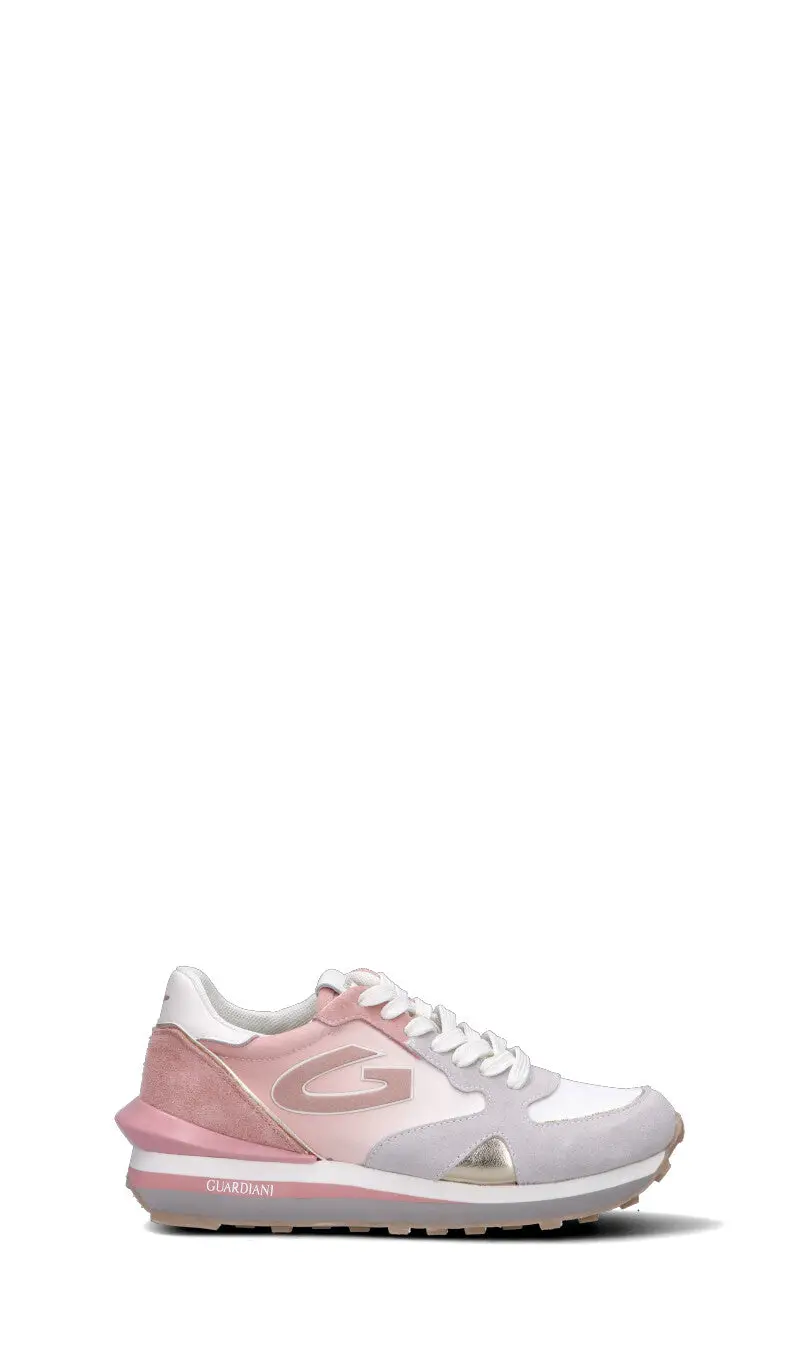 Sneaker donna rosa/grigia/bianca in suede Vario