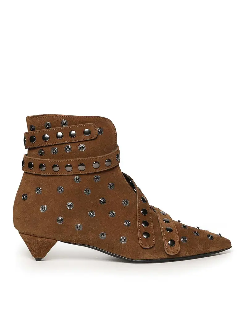 Stivaletti in pelle scamosciata Marrone