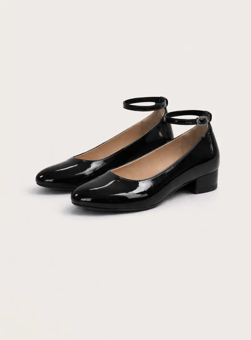 Ballerine con cinturino BK1 BLACK