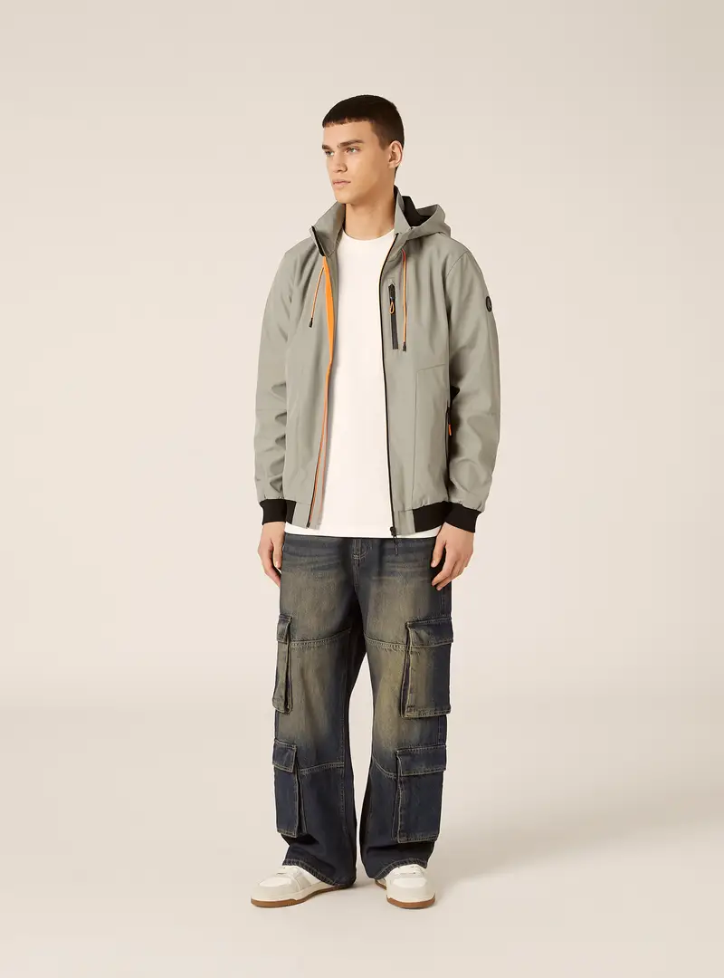 Bomber antivento con cappuccio SG3 GREEN