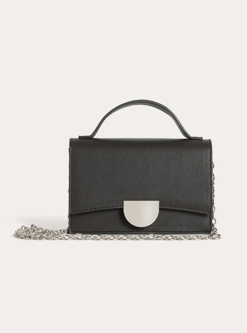 Borsa a tracolla con fibbia BK1 BLACK