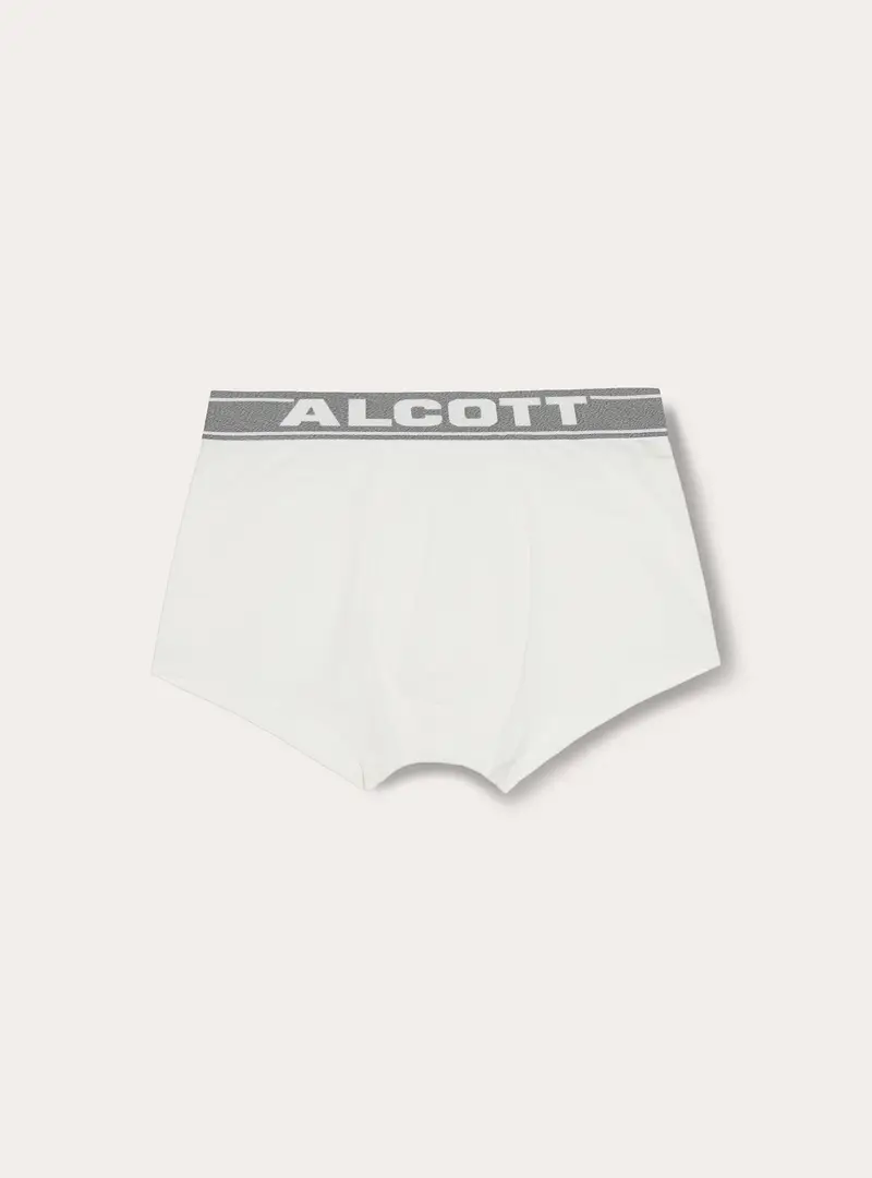 Boxer in cotone elasticizzato con logo WH1 WHITE