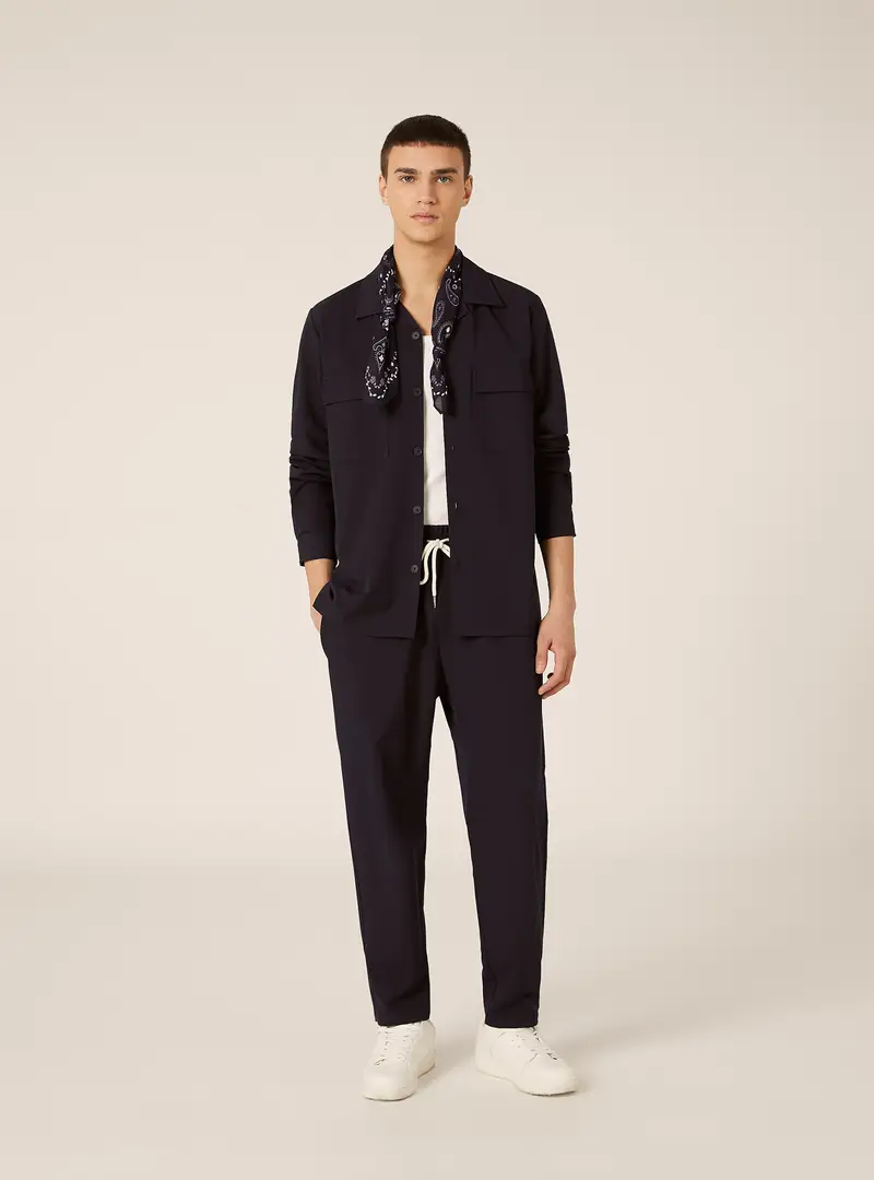 Camicia con tasconi NA1 BLUE