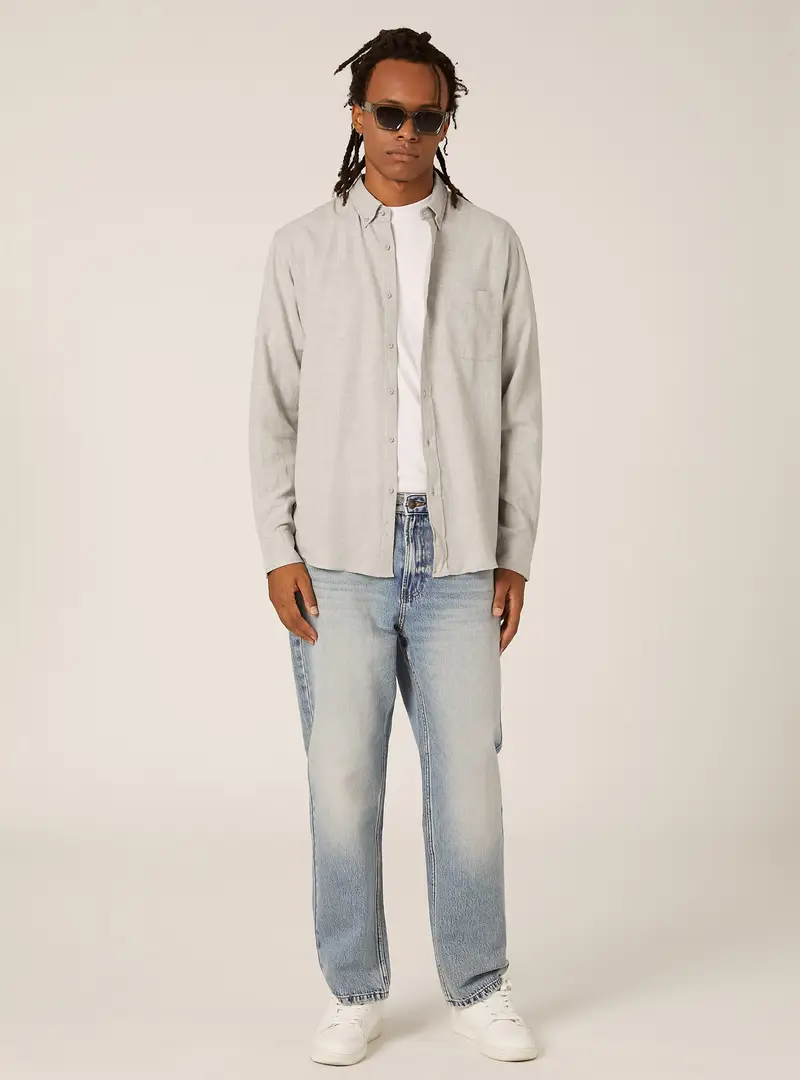 Camicia in flanella regular fit