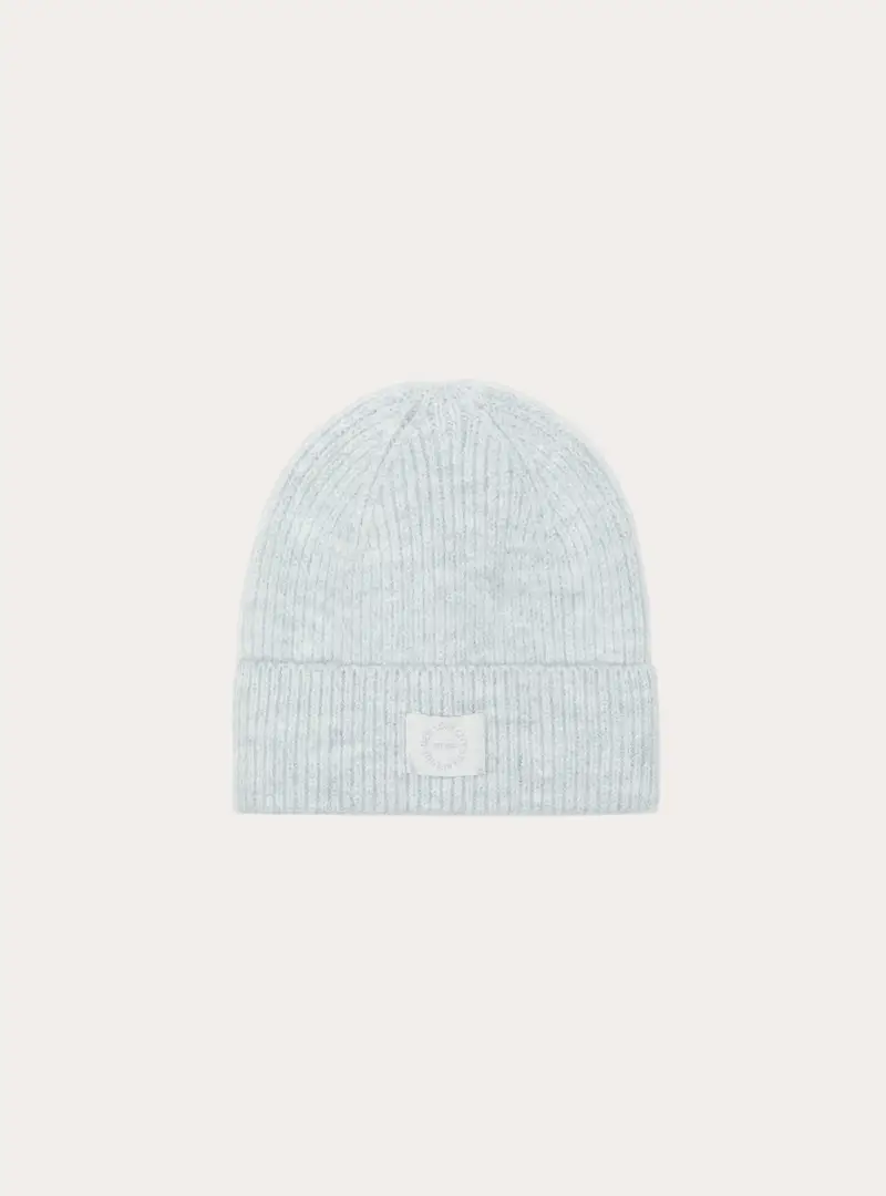 Cappello beanie con etichetta