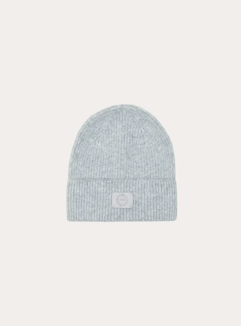 Cappello beanie con etichetta
