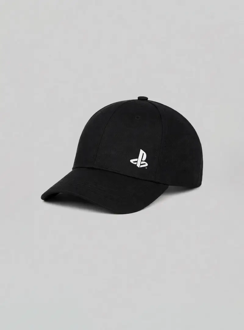 Cappello con stampa Play Station C101 BLACK
