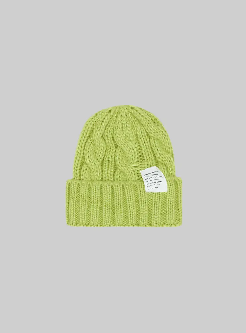 Cappello con trecce e patch LI2 YELLOW