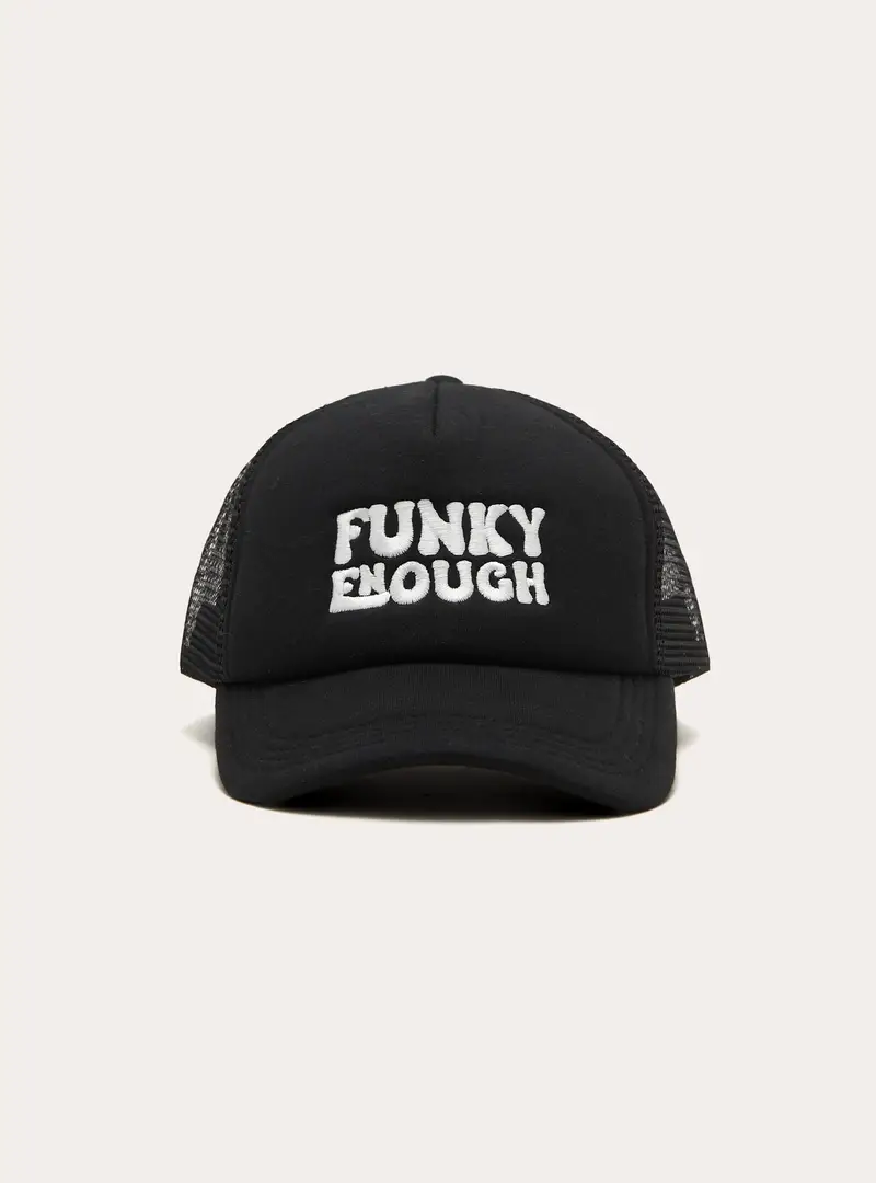 Cappello trucker con stampa BK1 BLACK