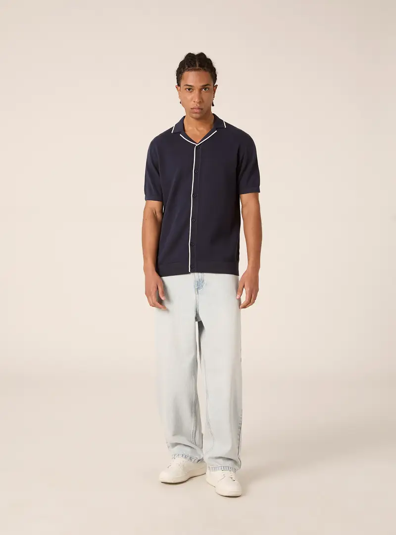 Cardigan in maglia NA2 BLUE