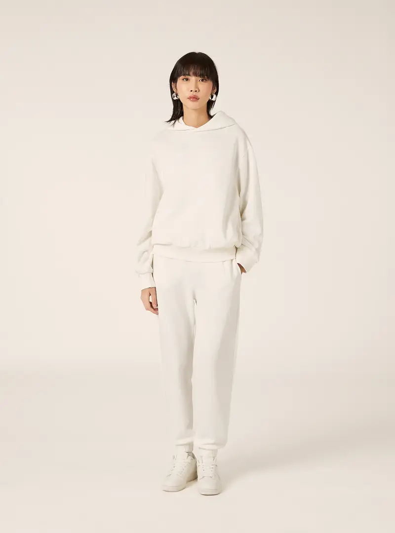 Felpa boxy over fit WH1 WHITE