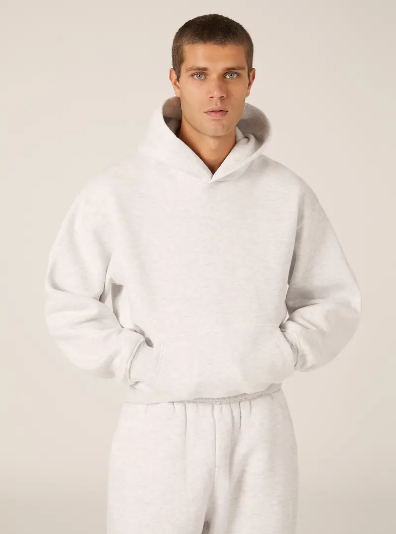 Felpa con cappuccio boxy fit