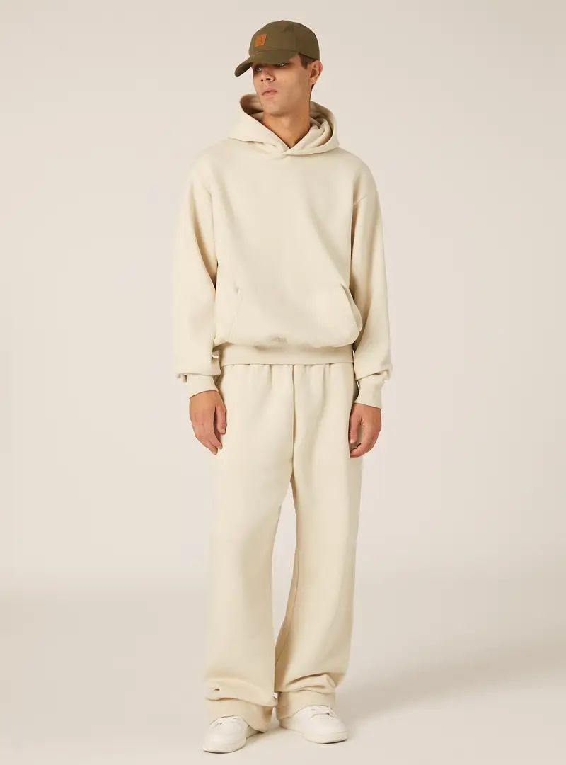 Felpa con cappuccio boxy fit