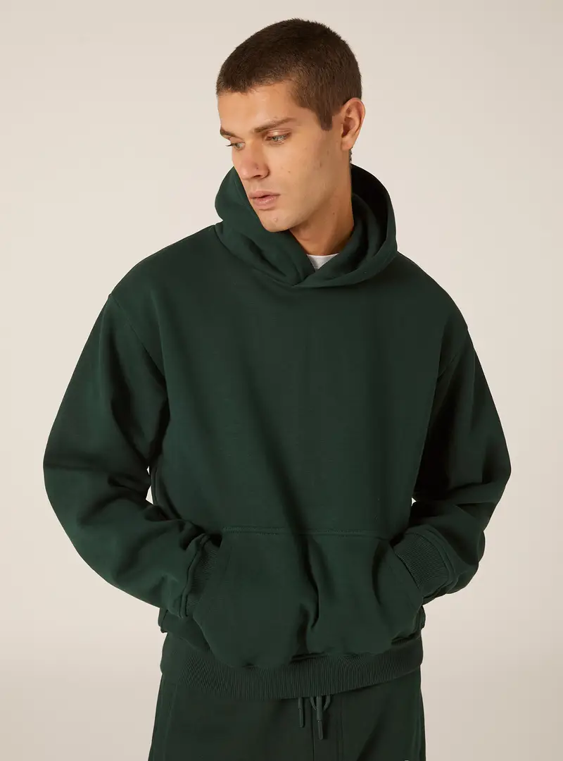 Felpa con cappuccio boxy fit