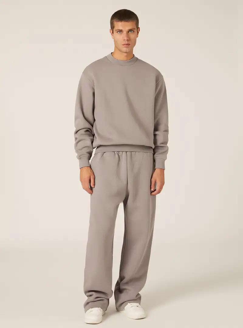 Felpa girocollo boxy fit GY2 GREY