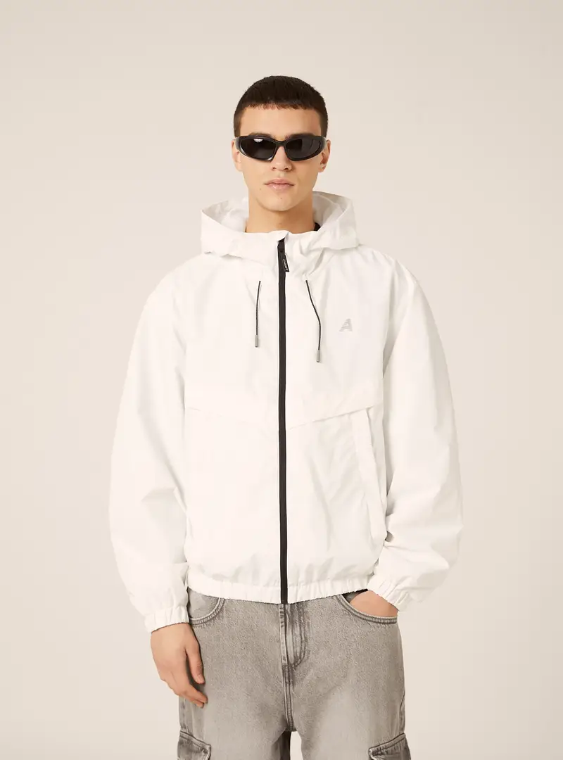 Giacca antivento in tessuto tecnico WH2 WHITE