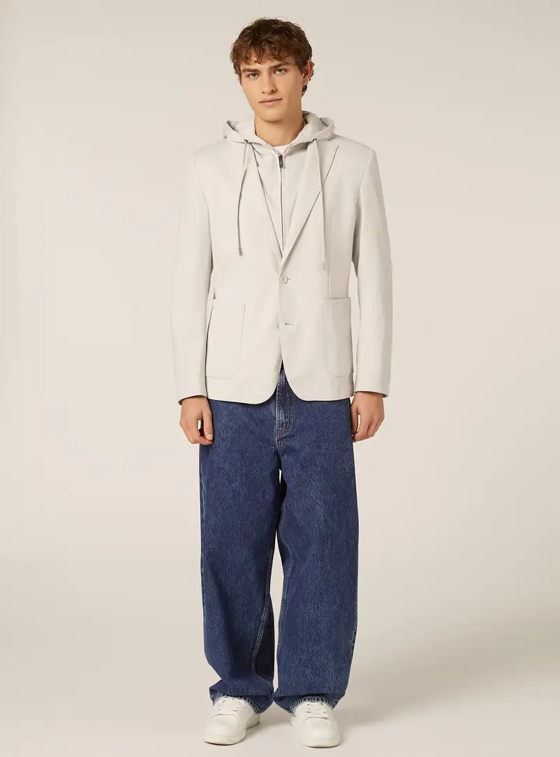 Giacca con cappuccio removibile CR3 MULTICOLOR